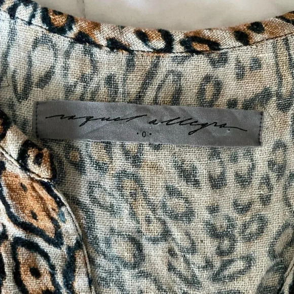 Raquel Allegra leopard frayed top - Picture 2 of 7